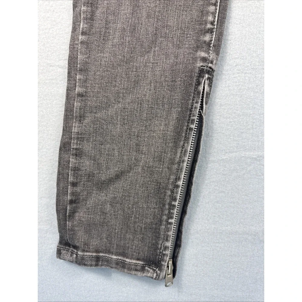 MNMl M56 Jeans Men's 33x34 Gray Slim Skinny Ankle Zipper Stretch Grunge Rock